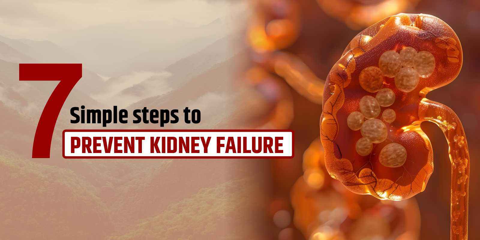 7 Simple steps to Prevent Kidney Failure